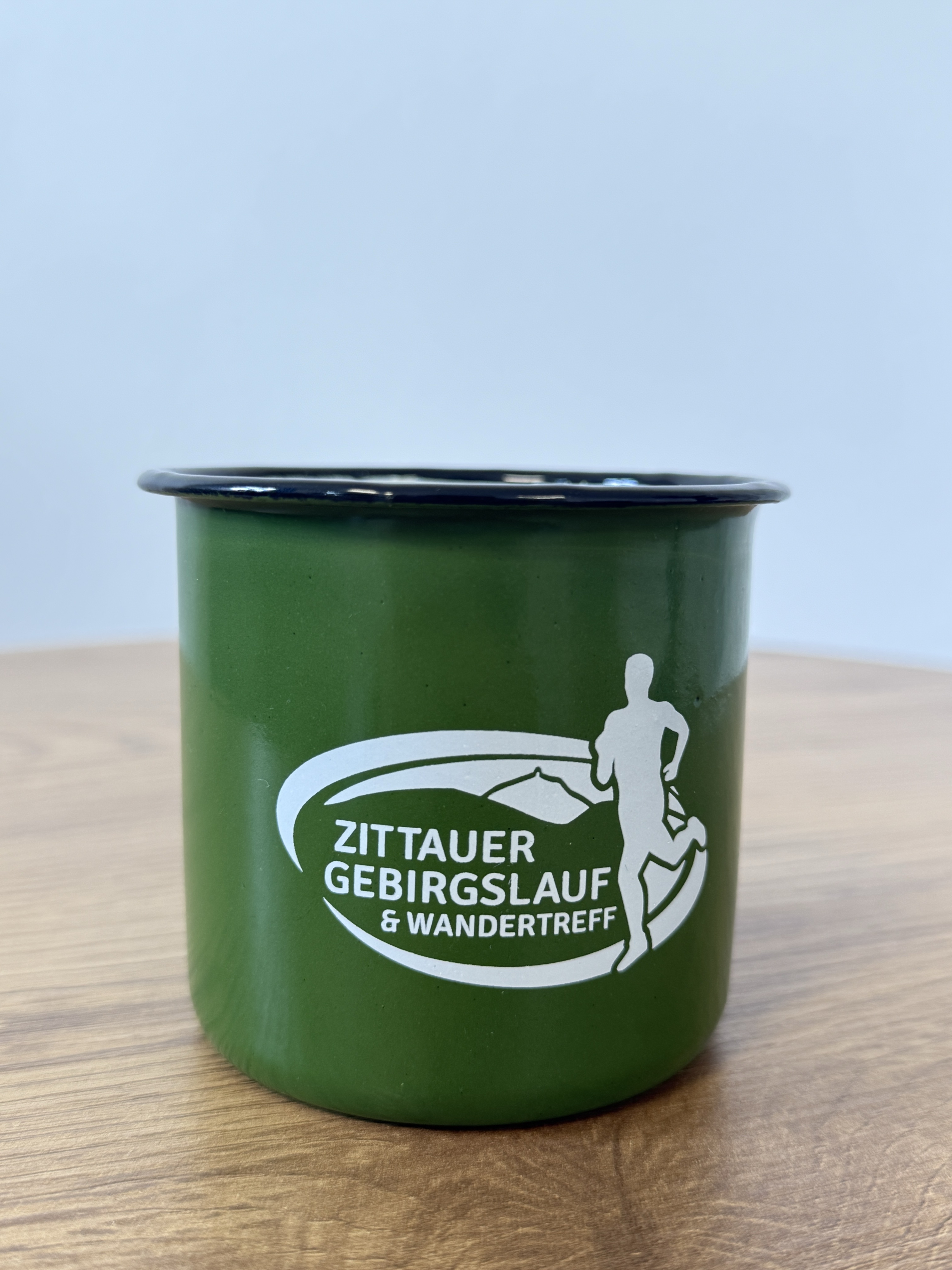 Emaille-Tasse Zittauer Gebirgslauf & Wandertreff